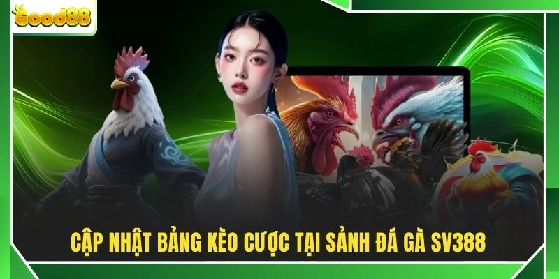 Cập nhật bảng kèo cược tại sảnh đá gà SV388