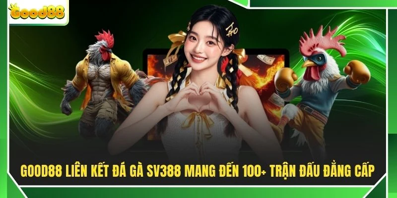 GOOD88 liên kết đá gà SV388 mang đến 100+ trận đấu đẳng cấp